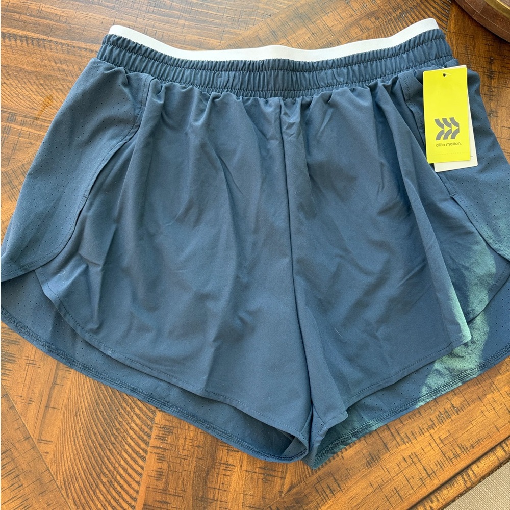 All in Motion Women's Blue Athletic Shorts